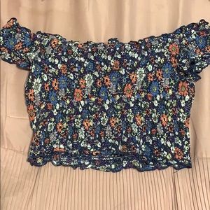floral off the shoulder top